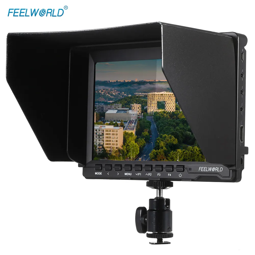 FW74K Moniteur de caméra à écran LCD Ultra HD IPS portable avec plaque de boucle de batterie pour Panasonic GH4 pour Sony BMPCC