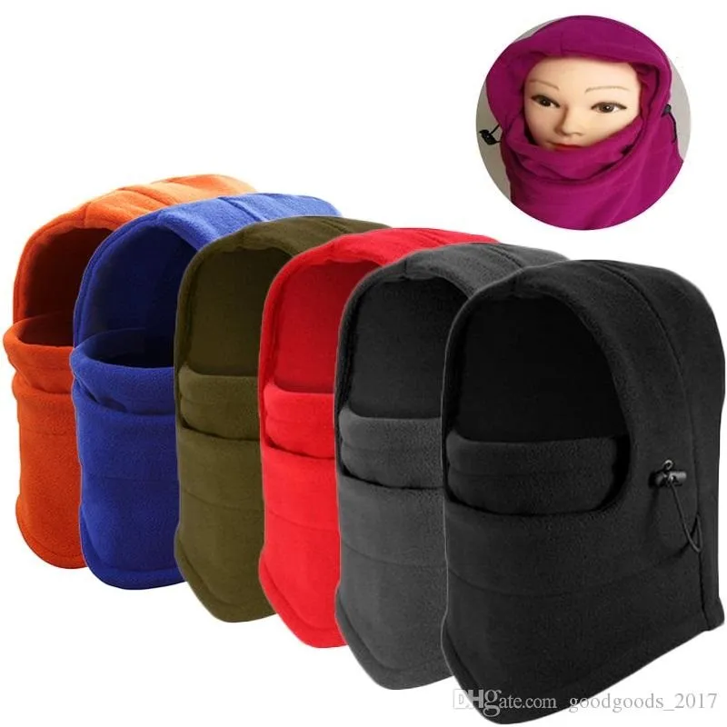 Masques d'hiver Warmer Thicker Barakra Hat Winter Cycling Caps moto coupe-vent Ski section tactiques anti-poussière tête ensembles Masque tactique mk0671