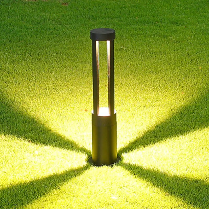 Garden Lawn Light 10W Cob Parkering Bollards LED Garden Light AC85-265V Aluminium Vattentät LED Landskapslampa