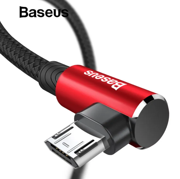 Baseus Mobile Game Reversible Micro USB-kabel för Xiaomi RedMi 4x Note 4 5 Plus USB-datakabel för Samsung S6 Charger Cable