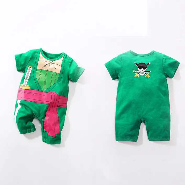 10 Cores Bebê Meninos Jumpsuits Bebê Meninas Roupas Manga Curta Kakarot  Akatsuki Romper 100% Algodão Crianças Crianças Infantil Roupas A18 De  $43,02