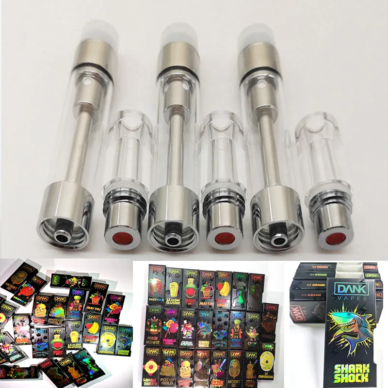 Dank Vapes Vaporizer Cartridges Screw In Drip Tip M6T Empty Thick Oil