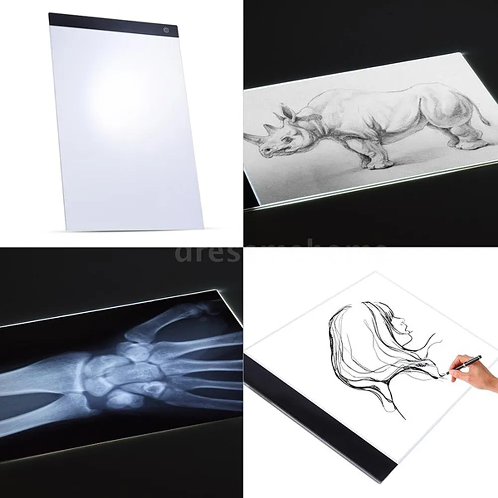 A5/A4/A3 Light Table 5D Diamond Painting Accessories, Dimmable LED Light  Pad with USB Cable, Drawing Board for Painting,Drawing