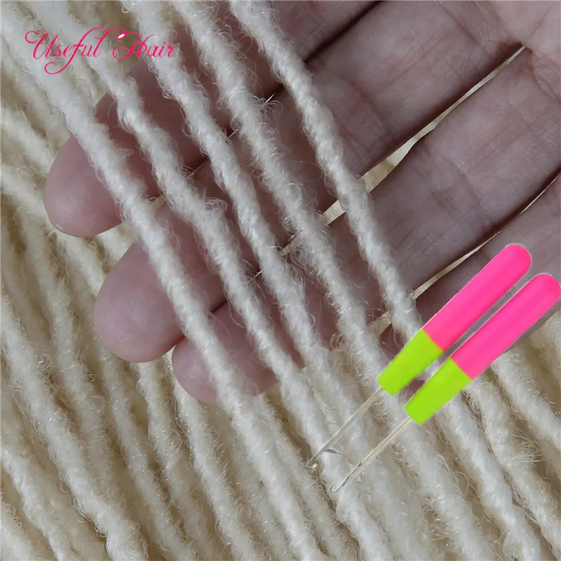 姉妹ロックヘアエクステンションアフロかぎ針編み編組ロケの18インチブロンドフックギフト用女性ストレートかぎ針編み2021マーリー
