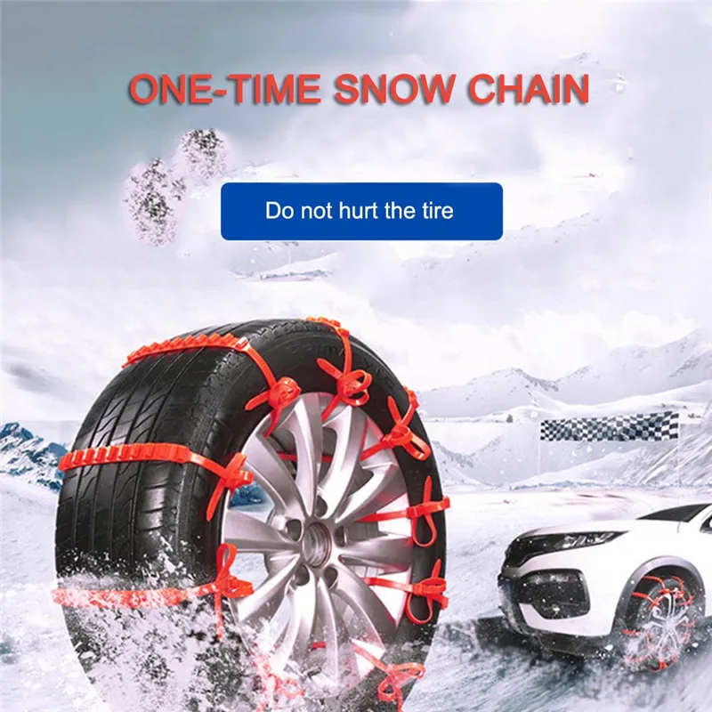 Chaînes à neige pour 1 voiture antidérapantes de chaîne de