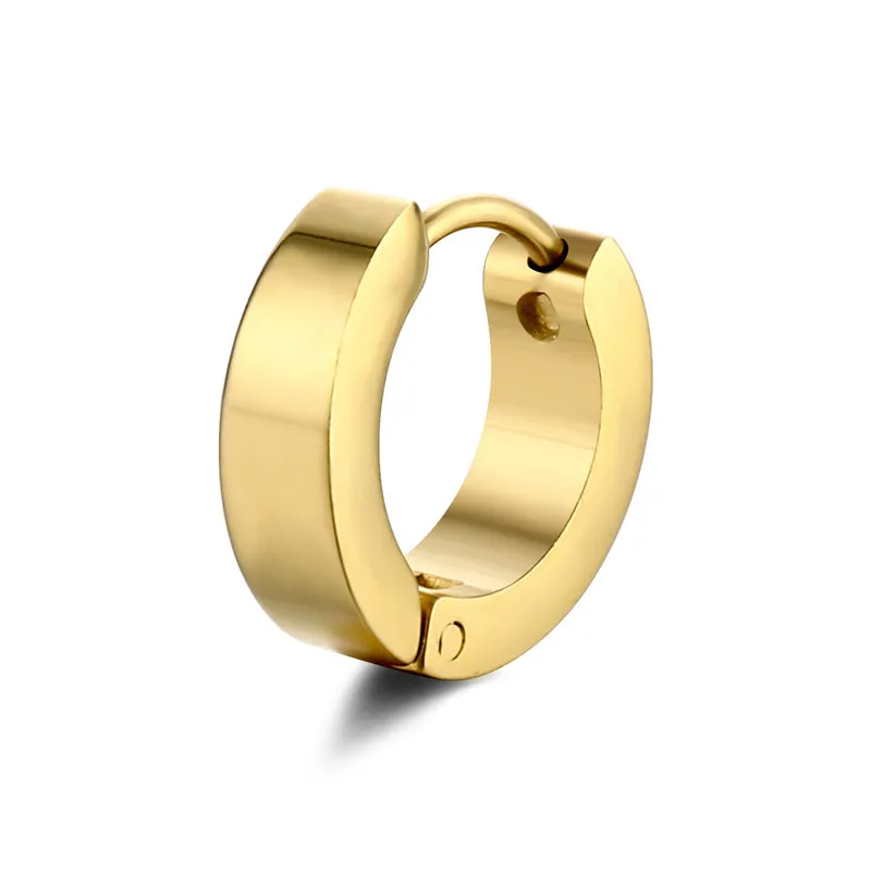Orecchini Uomo Argento Orecchini A Cerchio Huggie GoldChic Con Numeri Romani | Uomo E Donna | Acciaio Inox 316L Placcato Argento/oro/nero | Forme Triangolo/cerchio/esagono Orecchini A Forma Di Cerchio