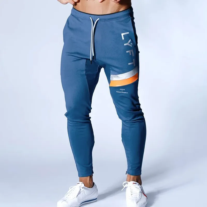 جديد رجل ركض عارضة السراويل اللياقة البدنية Sweatpants الرياضة سروال رصاص القطن صالات رياضية تجريب السراويل الذكور نحيل المسار