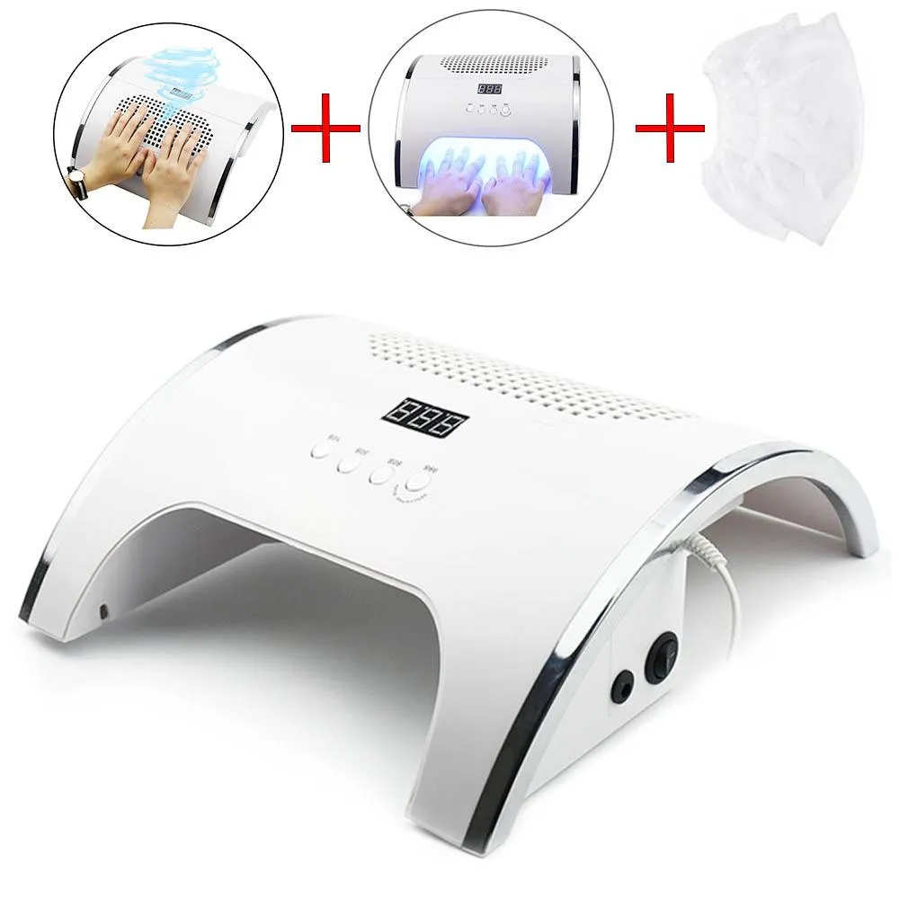 80W Strong prego Poder Lamp prego lâmpada de coletor de pó Two In One Art Salon e coletor Vacuum Cleaner instrumentos de manicure