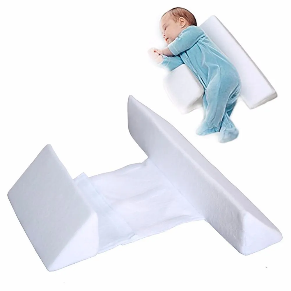 Baby Wishes Infant Sleep Pillow Baby Side sleeper Pro pillow positioner anti roll cushion prevent flat head bedding