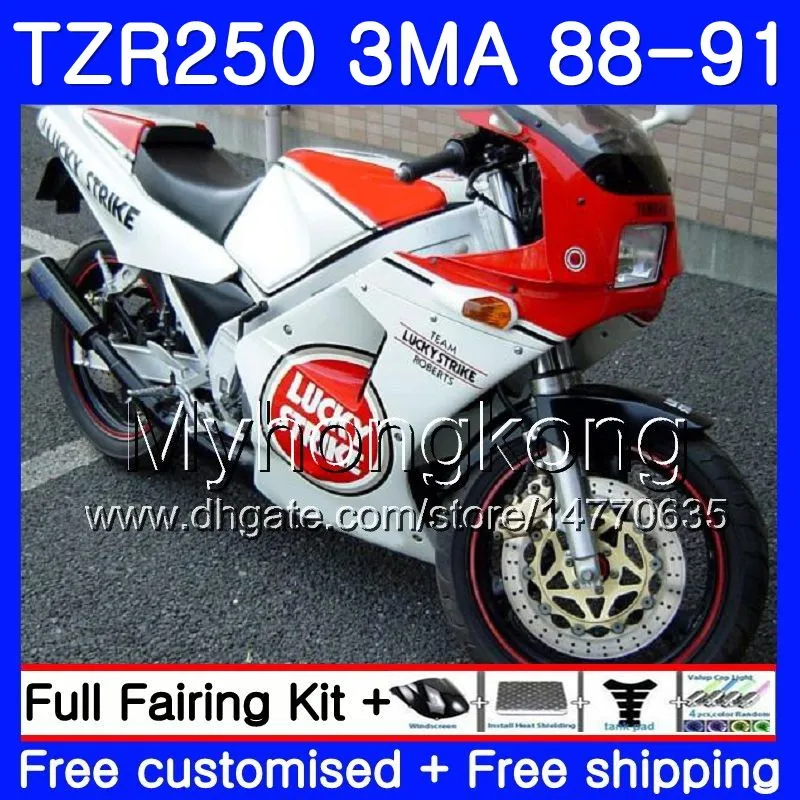 Kit For YAMAHA Lucky Strike hot TZR250RR TZR-250 TZR 250 88 89 90 91 Body 244HM.25 TZR250 RS RR YPVS 3MA TZR250 1988 1989 1990 1991 Fairing