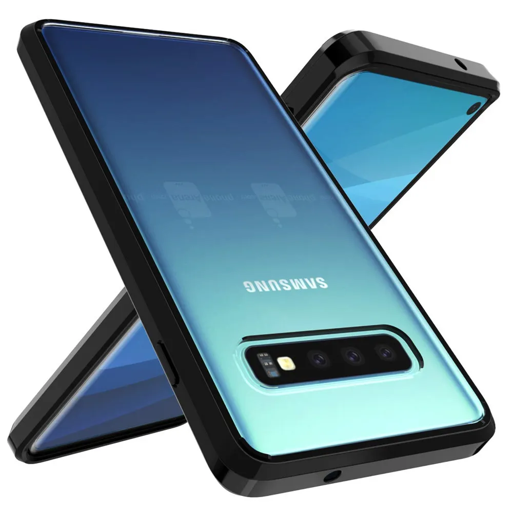 Para Samsung S10 Plus Case Macio TPU Bumper Clear Hybrid Back Cover Phone Case para Samsung Nota 20 Ultra