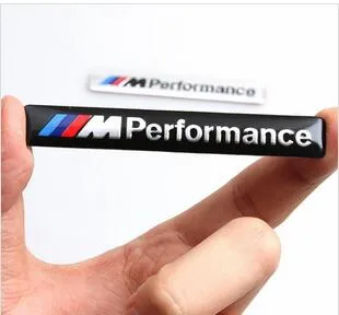///M Performance M Power 85x12mm Motorsport Metal Logo Etiqueta engomada del coche Emblema de aluminio Insignia de parrilla para BMW E34 E36 E39 E53 E60 E90 F10 F30 M3