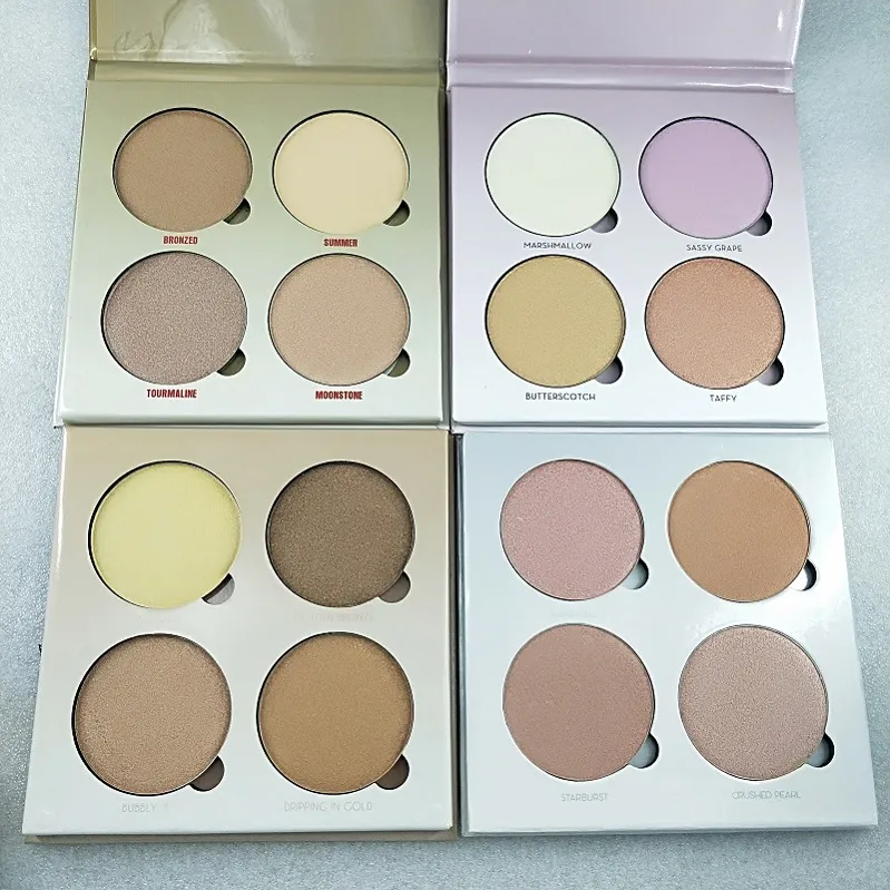 Paleta de maquiagem quente Marca de alta qualidade 4 cores paleta de marcadores bronzeadores faciais