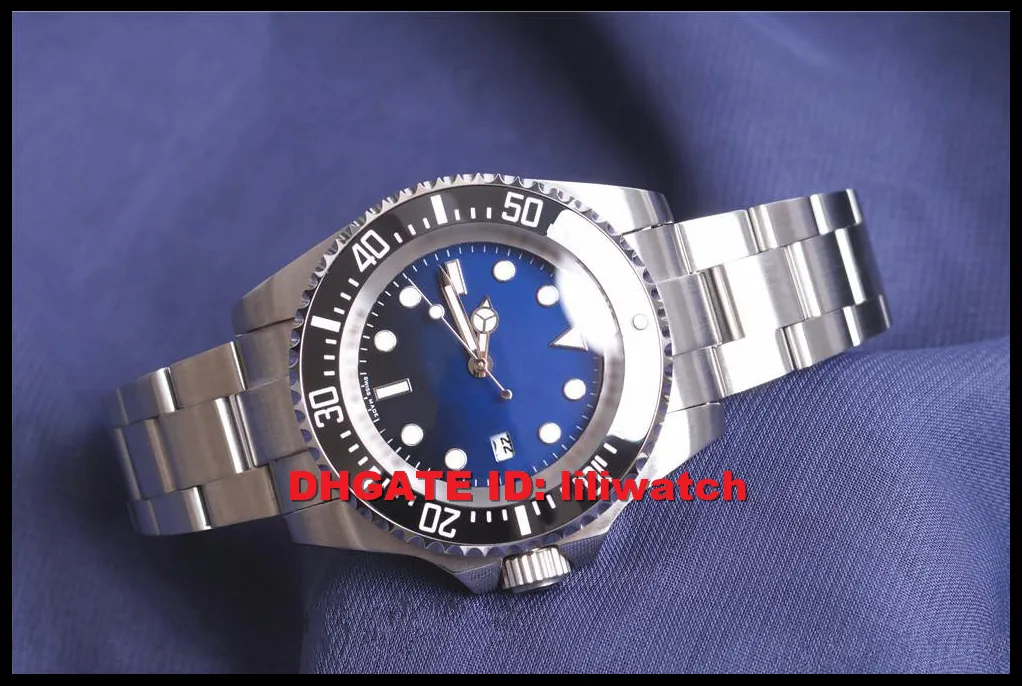 Nieuwe 116660 44 MM Wijzerplaat Keramische Bezel Zwart Horloge Verstelbare Band Automatisch Uurwerk Sporthorloge Sea Dweller Rood Groen Blauw Horloge C315Q