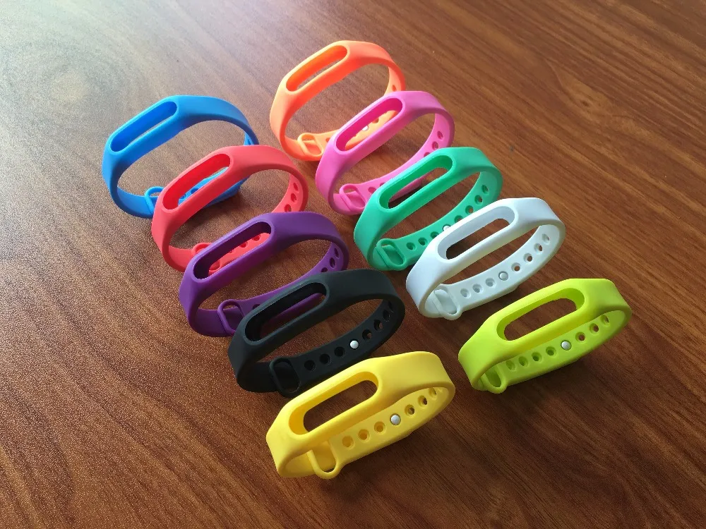 Xiaomi Mi Band Smart Wristband Silikon Ersätt Beltrem MI Band Armband för MI Smart Wristband S1 1S 1A S 1 Slitstarkt handled