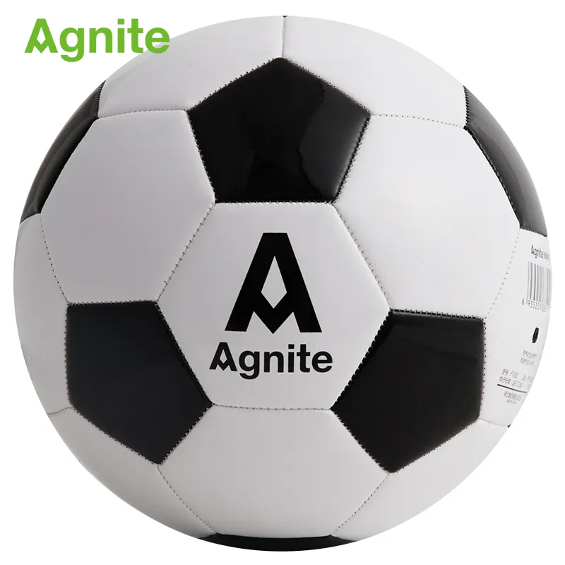 Agnite 2018 balón de fútbol oficial tamaño 5 PVC F1203 balón de fútbol duradero para entrenamiento de fútbol para adultos Adecuado para una variedad de climas