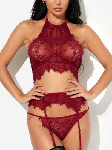 2019 nieuwe vrouwen sexy-lingerie nachtkleding nachtkleding jurk babydoll kant G-string ondergoed