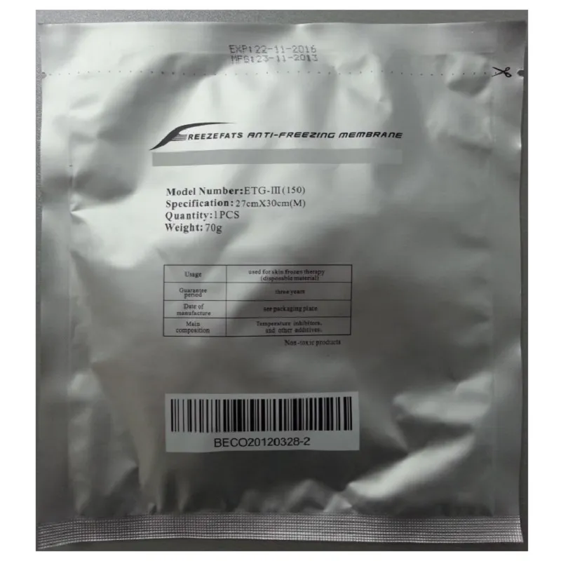 50 pz Membrana Antigelo 27*30 CENTIMETRI Antigelo AntCryo Anti Congelamento Membrane Cryo Cool Pad Anti Freeze