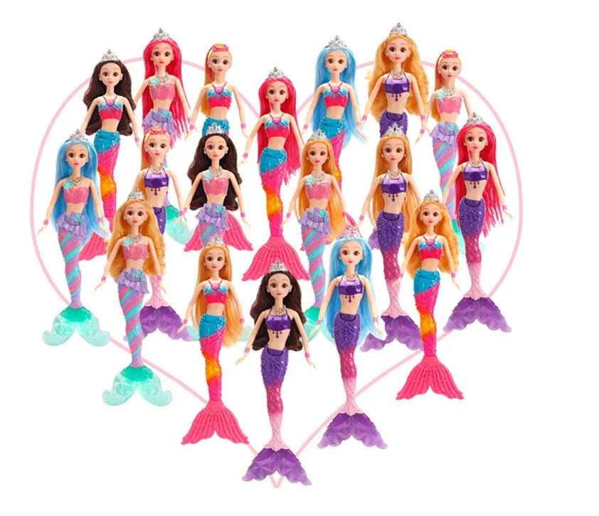 Bambola Della Sirena Di Luci Colorate 35 Cm Princess Barbie Ragazze Miglior Regalo 2024 Da 9 84 DHgate