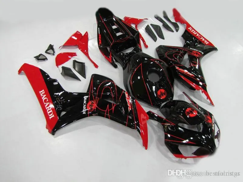 Montaggio al 100% Carene per Honda CBR1000RR 04 05 nero rosso Kit carenatura stampo originale CBR 1000 RR 2004 2005 FD22