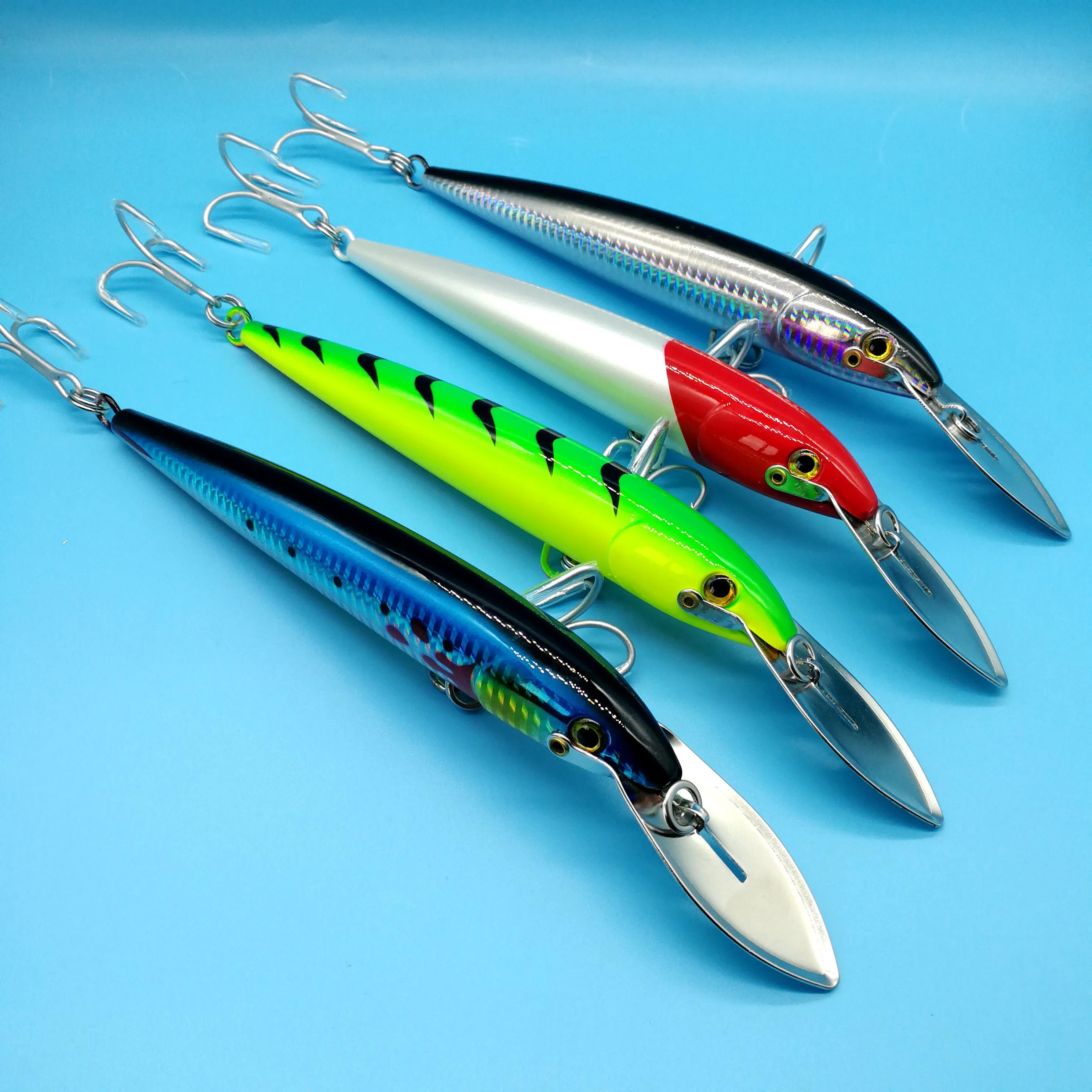 NOEBY Trolling Tuna Fishing Lures 32.5g/60g/76g Minnow Lures Metal