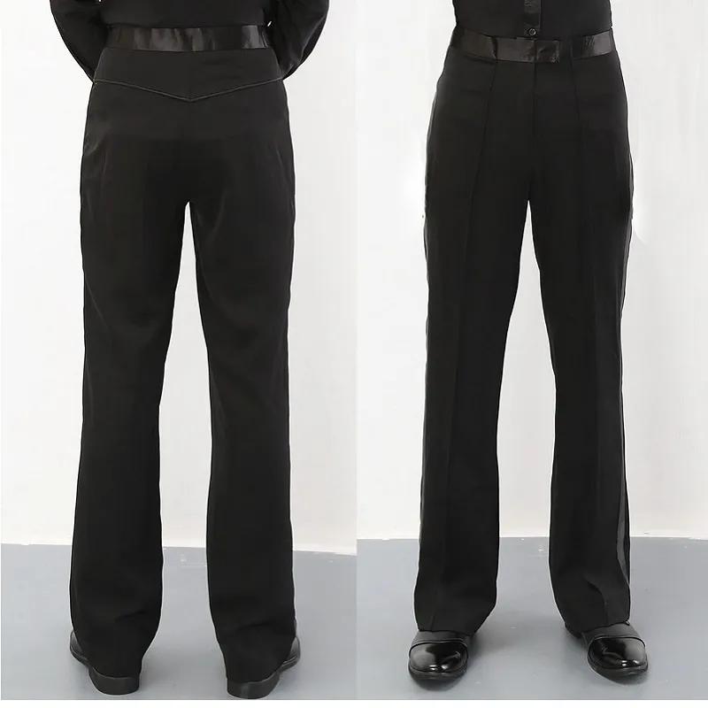 Tango broek mannen dancewear jongens shirts heren broek balzaal heren Latin dans broek balzaal dans voor mannen kostuums