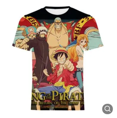 Luffy Scar T-Shirt t shirt man summer clothes fruit of the loom mens t  shirts