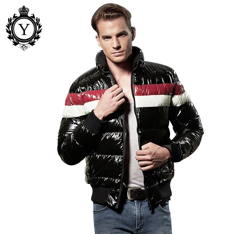 Coutudi New Plus 크기 겨울 자켓 2018 패션 코튼 콘트라스트 색상 따뜻한 브랜드 파카스 짧은 의류 파카 반짝 이는 망 코트