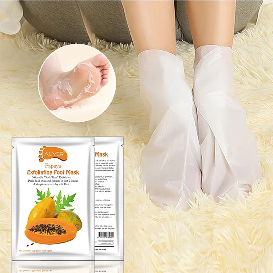 Esfoliante della mascherina del piede calzini per Piedi Pedicure del piede del bambino Peel Mask la cura della pelle cosmetici Peeling salute del piede Strumenti RRA1502