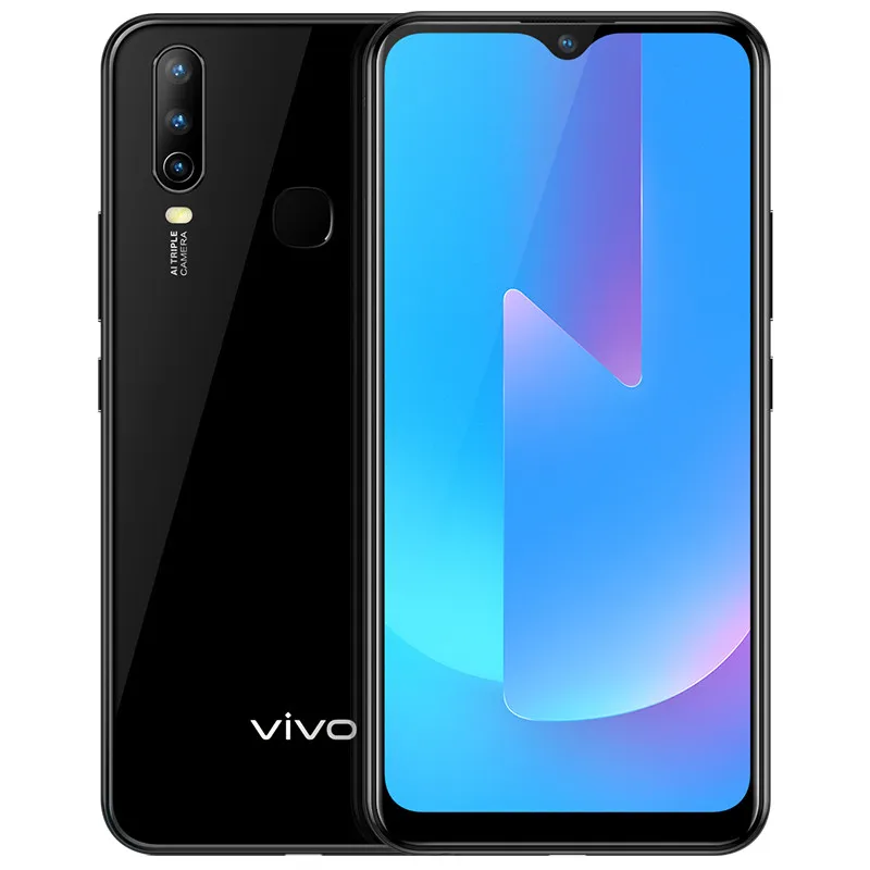 الأصلي Vivo U3X 4G LTE الهاتف الخليوي 4 جيجابايت RAM 64GB ROM Snapdragon 665 Octa Core Android 6.35 "شاشة LCD ملء الشاشة 13MP OTG 5000MAH معرف بصمات الأصابع الوجه الهاتف المحمول الذكية