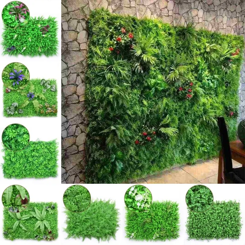 Prato artificiale 40 * 60 cm Ambiente Plastica artificiale Fiore Prato Tappeto erboso Erba artificiale Prati Giardino domestico Balcone Decorazione