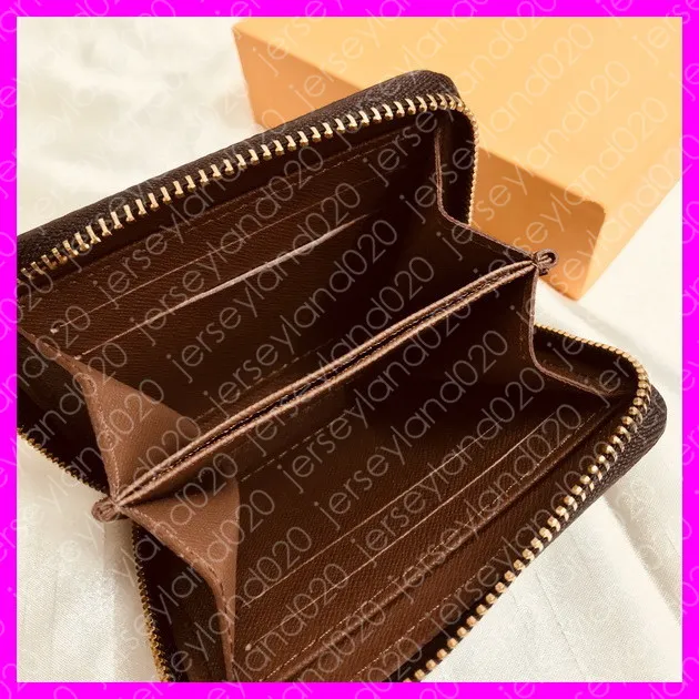 ZIPPY PORTEMONNEE M60067 Hot Fashion Designer Dames Compacte korte portemonnee Luxe sleutelkaarthouder Case Pochette Pouch Cle Damier Canvas N63070