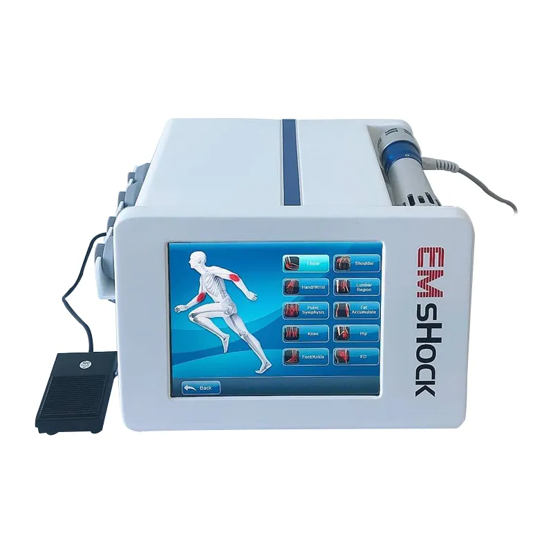 Máquina de terapia de onda de choque eletricmagnética para tratamento de ED / Ems Estimulação muscular elétrica Terapia de onda de choque para fisioterapia
