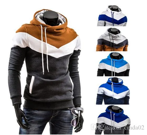 새로운 남자 hoody casual sweatshirt mens 스포츠 정장 6 색 양털 까마귀 자켓 남자 운동복 남자 까마귀