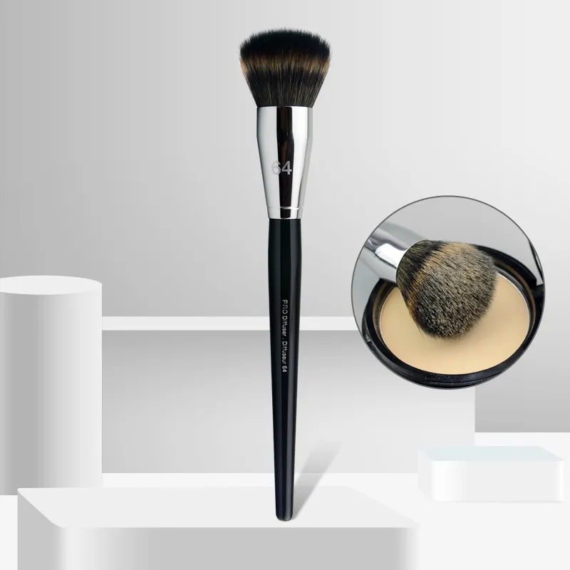 PRO Diffuser Brush #64 - Rund Syntetiskt flytande foundationpulver Makeup Brush