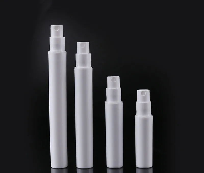 Vente en gros d'échantillons vides Bouteilles de pulvérisation 2ML 3 ml 4 ml 5 ml de flacons de flacon de parfum en plastique blanc de 5 ml 1000pcs / lot DHL gratuit