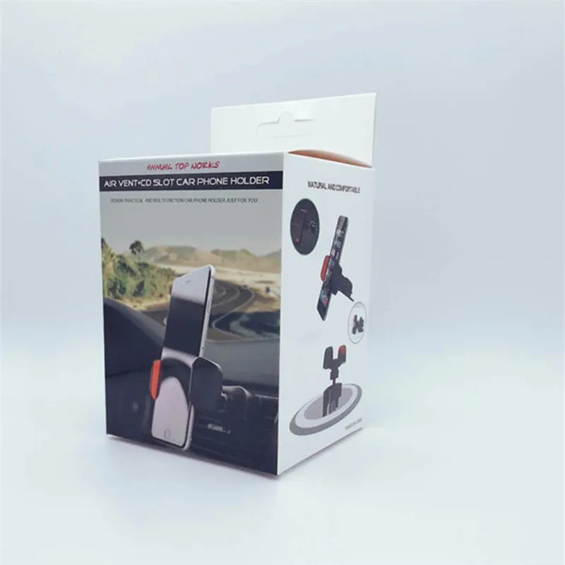 Supporto per telefono per auto con slot per CD Rotazione a 360 gradi Supporto per auto girevole Supporto per presa d'aria Supporto per telefono cellulare Supporto compatibile per iPhone