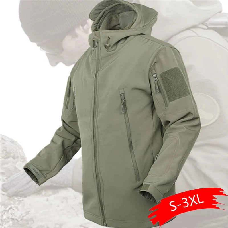 2020 Outdoor Waterproof SoftShell Jacket Hunting windbreaker ski Coat hiking rain camping fishing tactical Clothing Men&Women