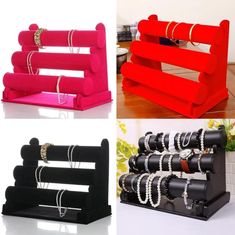 3-Tier Jewelry Watch Bracelet Holder Display Stand Organizer