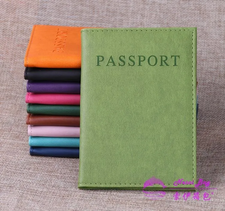 Custodia per passaporto da viaggio in pelle PU Custodia per carte da viaggio Porta carte di credito da viaggio per uomo Porta passaporto per documento d'identità da viaggio K796