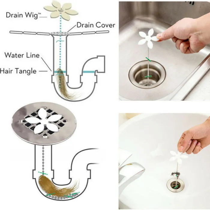 Flower Bead Chain Sewer Cleaning Airflow Hooks Efficient Sink Hair Remover  For Kitchen And Bathroom Drain From Goodcomfortable, $0.31