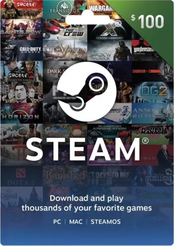  100 Steam Card 100 USD Carta Prepagata Codice Del Dollaro USA Codice 