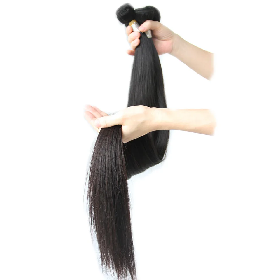 BeautyStarQuality cheveux humains vierges longs 30 32 34 36 38 paquets de cheveux raides indiens longs ondulés malaisiens