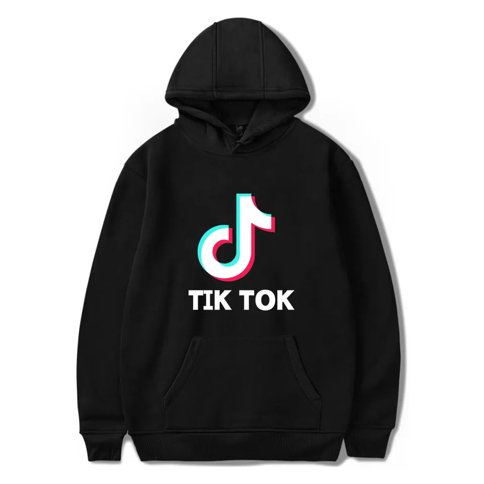 Tik Tok 소프트웨어 2019 새로운 프린트 후드 여성 / 남성 인기있는 의류 하라주쿠 캐주얼 핫 세일 후드 스웨터 4XL