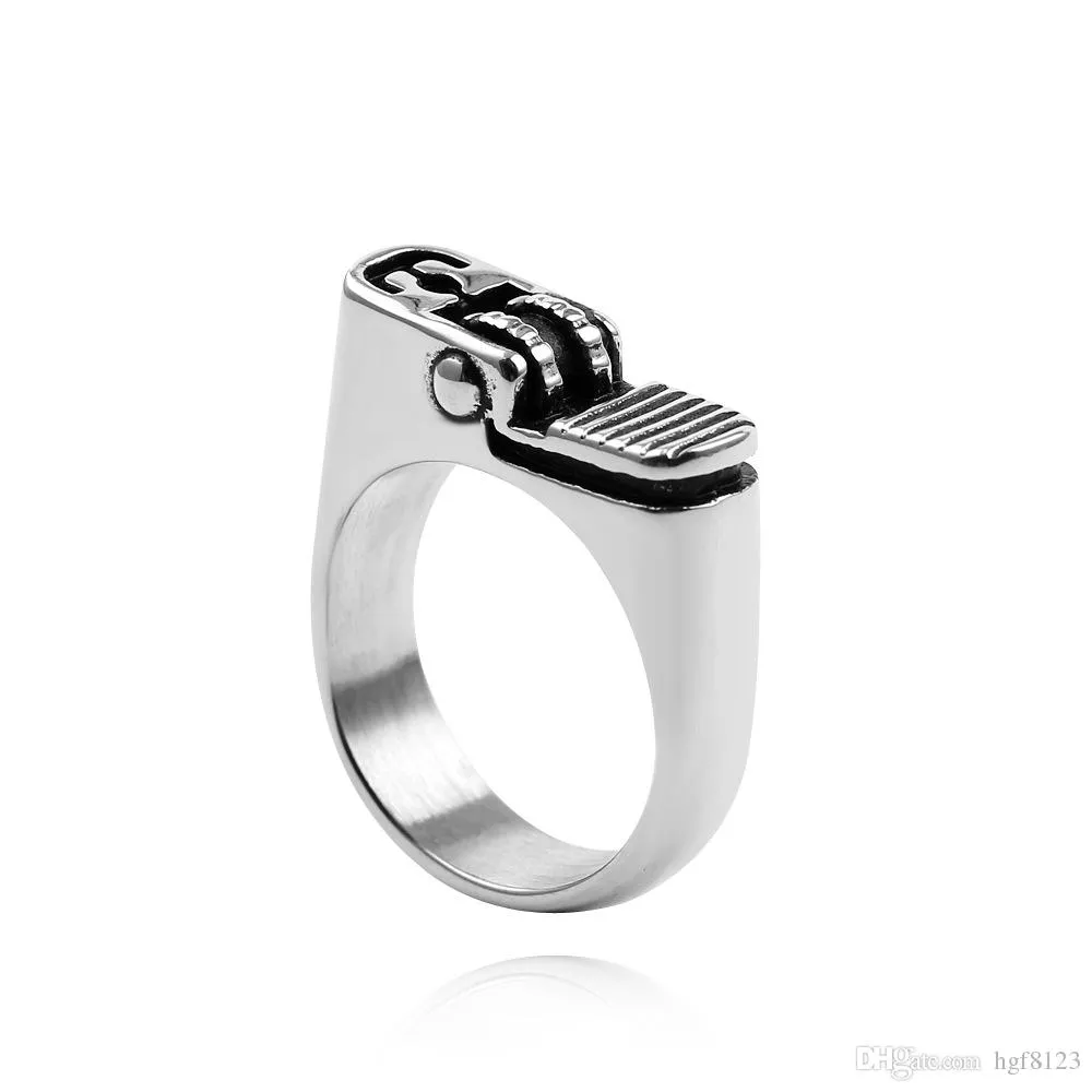 cigarette lighter ring Windproof Metal Cigarette Ring Lighter Silver Plated Torch Ring for Men  with Silver Polishing from Dhgate Lighters