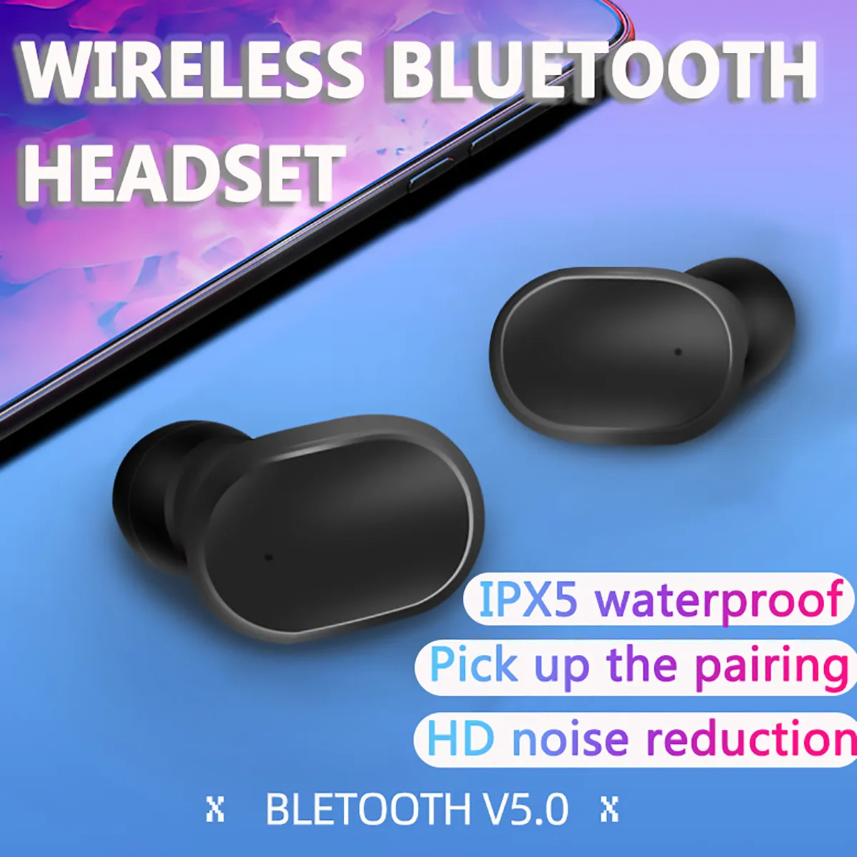 Wireless Headset Bluetooth TWS Airdots 5.0 Earphone Bluetooth