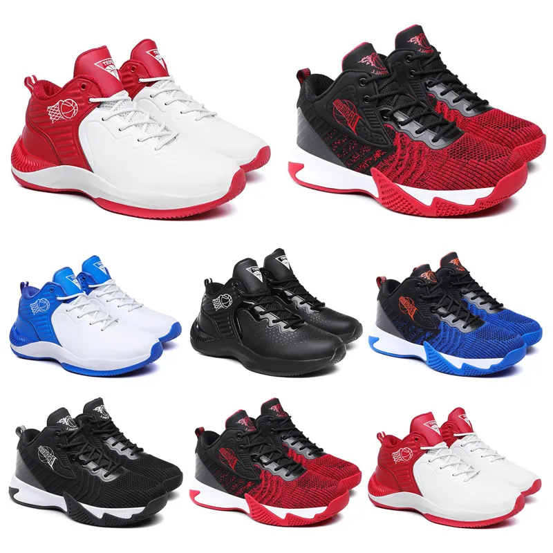 Excellentes chaussures de basket-ball hommes Chaussures noir blanc bleu rouge hommes formateurs jogging marche respirant sport baskets 40-44 style 11