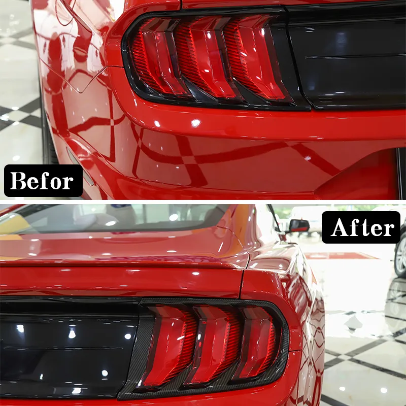 Get Ford Mustang S650 Dry Carbon Fiber Rear Taillight Trim Cover