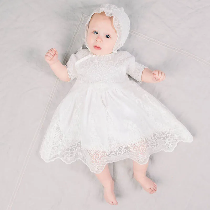 Pangbinyag Baby Girl Set White Baptismal Dress for Baby Girl Christening  Dress+baptism Headband Terno for 0 12 Months Newborn Tutu Princess Gown |  Lazada PH