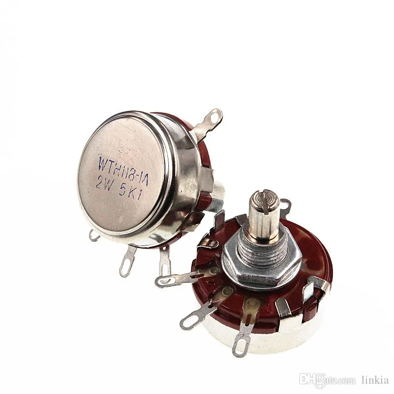 WTH118 2W 5.1K 5K1 Single Turn Carbon Film Potentiometer